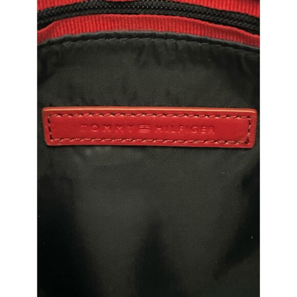 Tommy Hilfiger Red Crossbody Bag With Adjustable Strap & Gold Tone Hardware - Picture 5 of 6